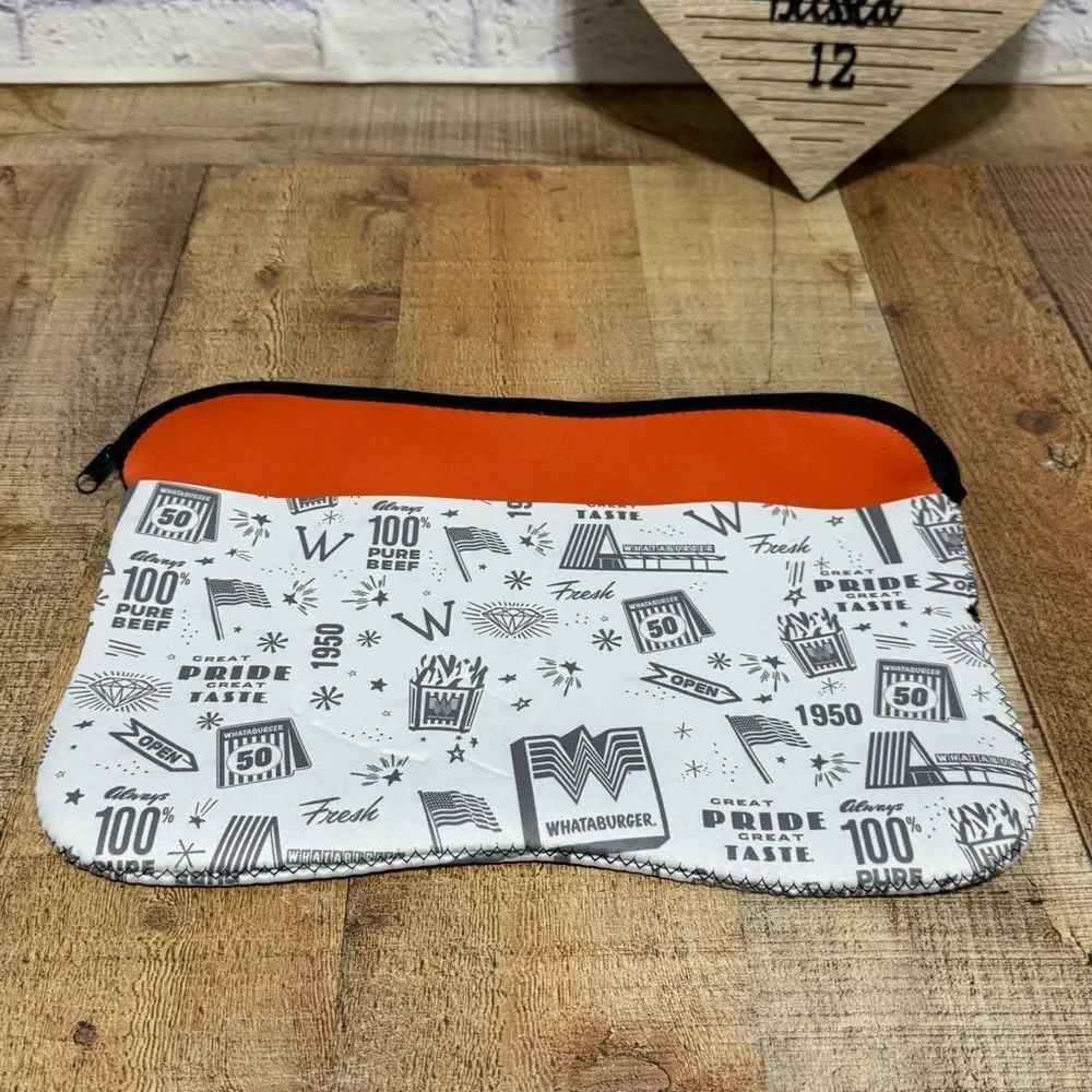 Whataburger Neoprene Laptop Tablet Sleeve Zippered case